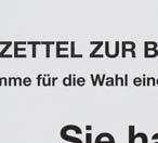 Wahl herbeiführt oder das