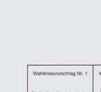 Bezirkswahl, einen roten