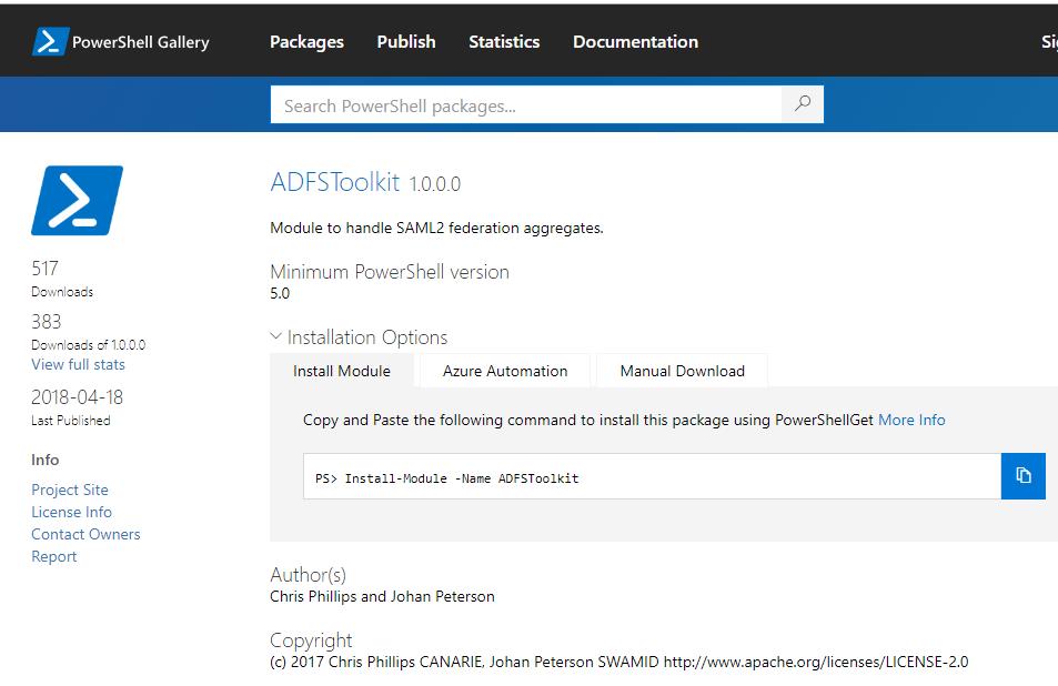 ADFS Toolkit En PS modul för att konsumera SWAMIDs metadata Samarbete mellan SWAMID och CAF Förenklar attributrelease