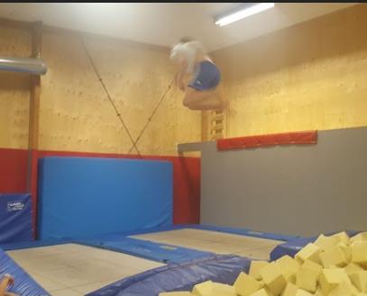 trampoline. Det var mycket uppskattat.