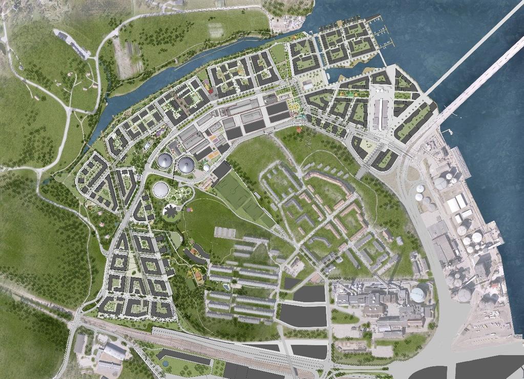 Sida 2 (10) Marken ägs av Staden och markområden för entréer samt tredimensionellt utrymme i berget överlåts till Stockholm Parkering. Garaget ska anläggas och ägas av Stockholm Parkering.