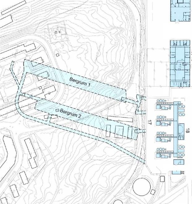 Sida 4 (10) Naftalagrens ungefärliga utbredning När Stockholm Exergi hade tömt all nafta var bergrummen fyllda med vatten som fortfarande var förorenat.