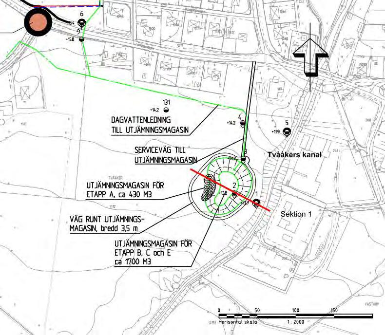 Dokumenttyp PM1 GEOTEKNIK Ärende Fackområde GEOTEKNIK Samhällsbyggnad Geoteknisk utredning för projektering av gator, VA Tvååker, Varberg Stabilitetsberäkningar Sektion 1 Datum 2014-09-19 Utfärdare