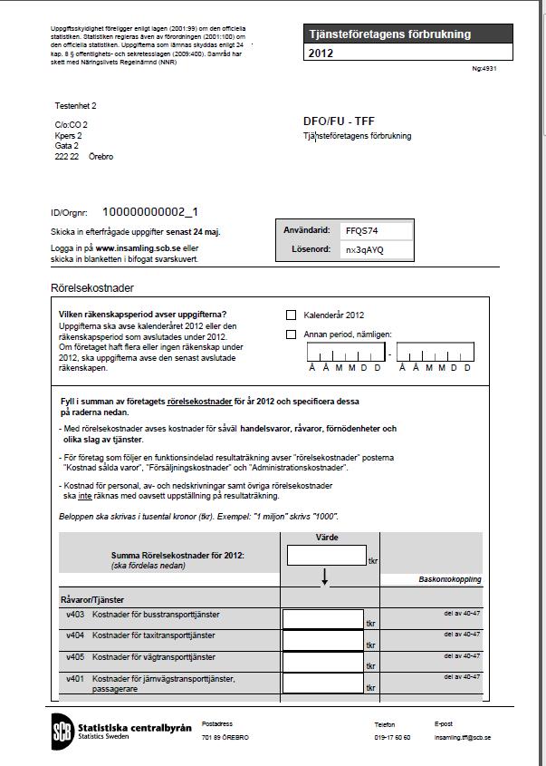 Statistisa centralbyrån SCBDOK 3.