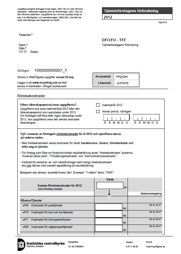 Statistisa centralbyrån SCBDOK 3.