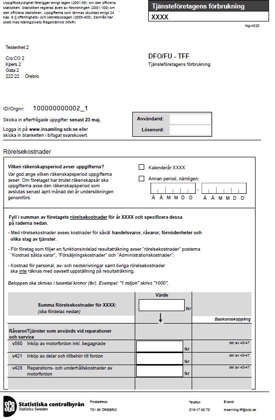 Statistisa centralbyrån SCBDOK 3.