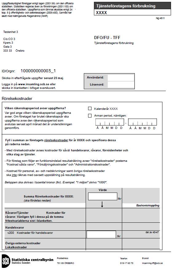 Statistisa centralbyrån SCBDOK 3.