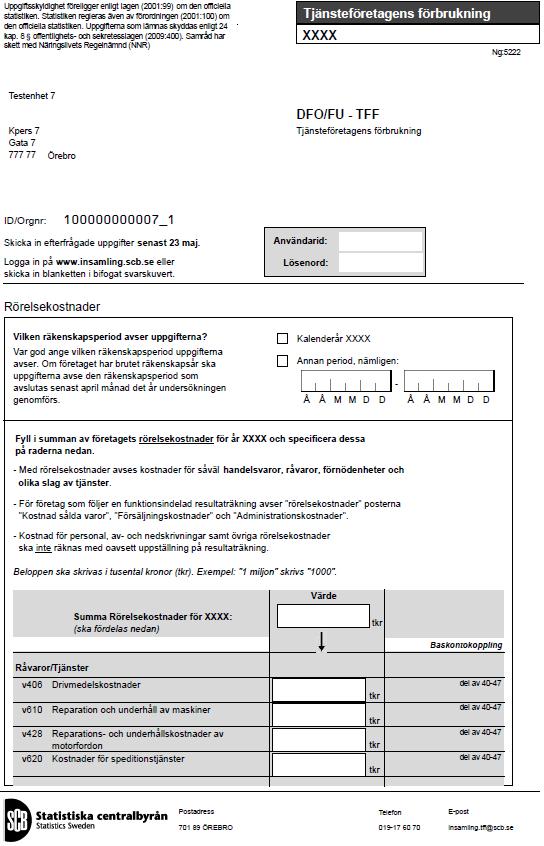 Statistisa centralbyrån SCBDOK 3.