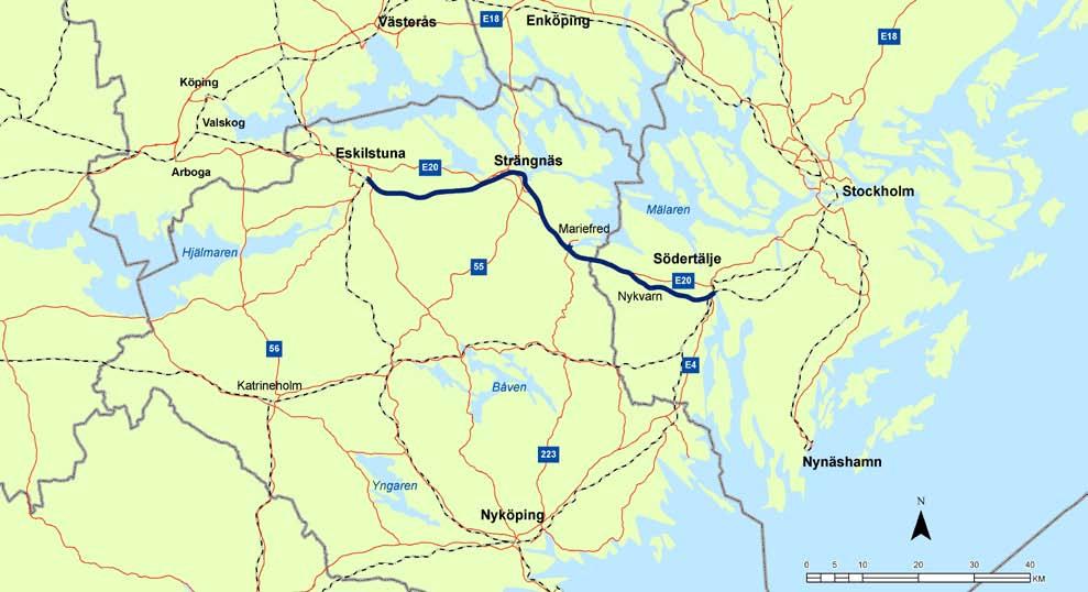 Sammanfattning Bakgrund Svealandsbanan sträcker sig från Södertälje i Stockholms län till Valskog i Västmanlands län.