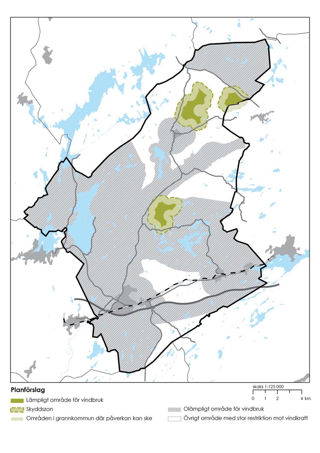 Vindbruksplan, tematiskt tillägg till ÖP 2002 Antagen av KF 2011 Det tematiska tillägget kan, enligt samhällbyggnadsförvaltningen, förklaras som fortsatt aktuell, grundat på följande bedömning: