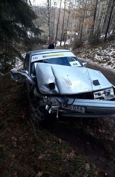 I Ungdomsrallyt var dom 10 stycken och här åkte Kartläsaren Thorwald Lindskog med Philip Lindskog Nyköping och dom kom på 8:e plats och var 9,37,8 minuter efter men då har dom tappat ca 8 minuter på