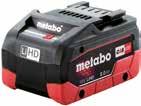 slidebatteripaket från Metabo från 12 till 36 volt.