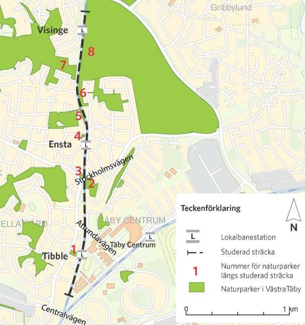 12(26) Bild 7 Illustration: Förslag till gestaltning av lilla Stolpabron, vid Visinge station. Källa: Roslagsbanan. Gestaltningsprogram för nya passager och bullerskydd.