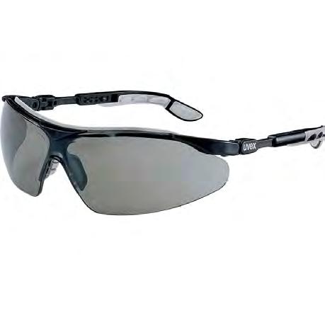 9160076 Uvex I-Vo Skyddsglasögon mörk Slitstarka glasögon med mörka polykarbonat linser.