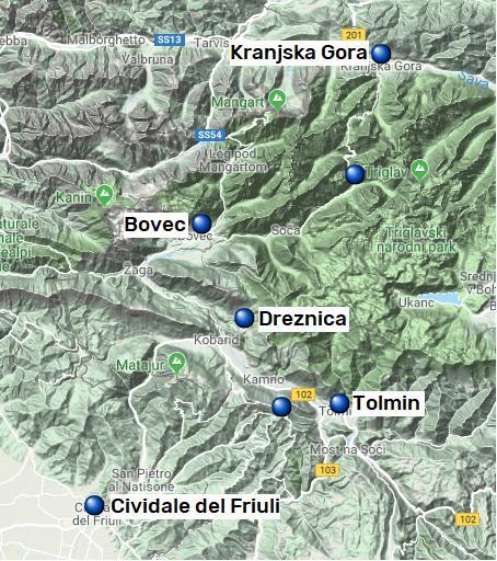 Alpe-Adria Trail, Kranjska Gora Rifugio Solarie Cividale del Friuli, 6 nätter 9(9) Vandra of Sweden