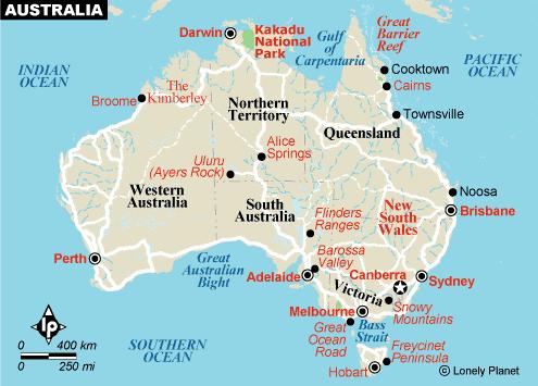 SVENSKA GJUTERIFÖRENINGEN 4 1 Generell information om Australien Australien upptar ungefär lika stor yta som hela USA, men de största delarna består av öken och otillgängliga områden.