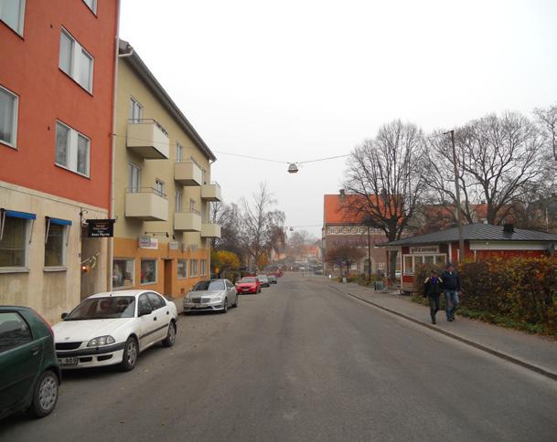 Järnvägsgatan/Vattugränd Malplacerad kioskbyggnad i