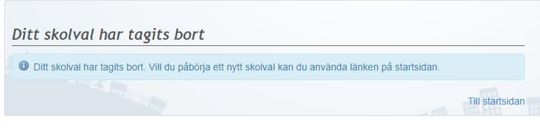 och man kan nu göra om sitt skolval. OBS!