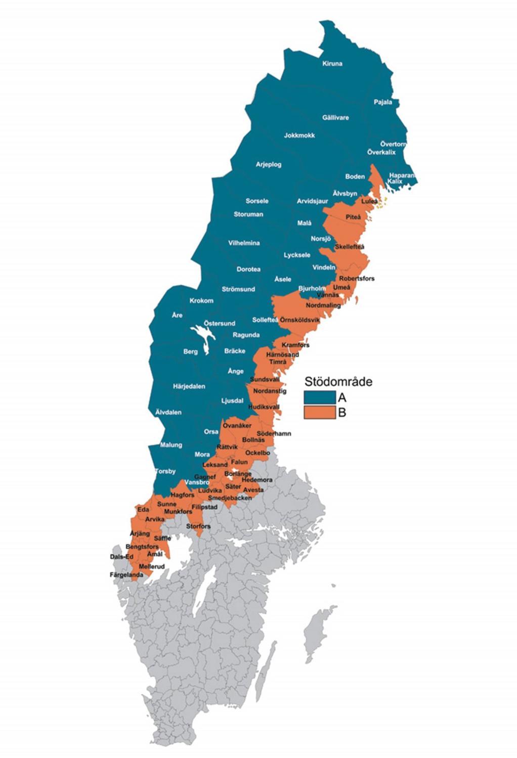 UPPDRAGET Tillväxtverket har fått regeringens uppdrag att fördela ett särskilt stadsbidrag om 1,76 miljoner kronor per kommun och år till 39 kommuner i stödområde A för att kommunerna ska förbättra