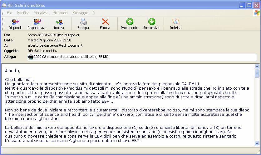 La bellezza del mio lavoro sta appunto nell avere a disposizione (1) soldi (2) una certa liberta di manovra (3) un terreno devastatamente vergine e fare alchimia etica per creare un sistema sanitario