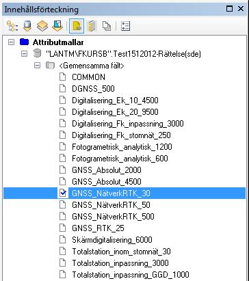 Läsa in k-fil till GEOSECMA Lantmäteri Börja redigera Aktivera rätt attributmall för att automatiskt sätta