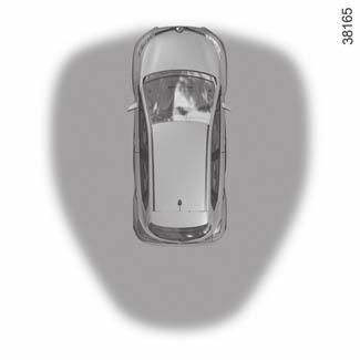 RENAULT handsfree-kort: användning (3/4) 5 3 1 Låsning med knappen 3 Tryck på knappen 3 på en av framdörrarnas handtag med dörrar, bakluckan och bilen upplåst. Bilen låses.