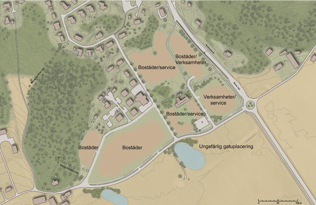 5 (15) 1 Bakgrund För den södra delen av Kungsbacka stad utarbetas idag ett planprogram gällande byggnation av framförallt bostäder (cirka 230-330 lägenheter), men också diverse verksamheter såsom