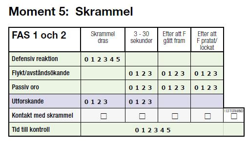 beskrivningen för momenten, se figur 5.