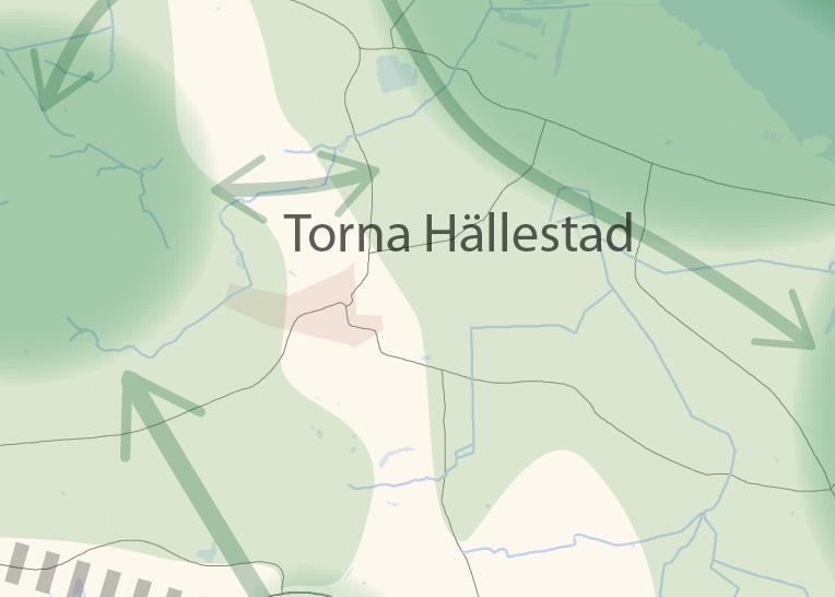 Torna-Hällestad Övergripande inriktning Torna-Hällestad ligger naturskönt på en utlöpare till Romeleåsen, med kyrkan och lanthandel mitt i byn och med bokskog och betesmark runt knuten.