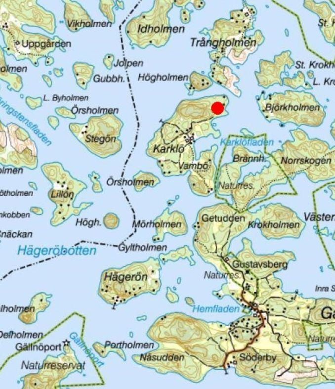 Information om bostaden Snabba fakta Kommun: Församling: Adress: Boendeform: Typ: Byggår: Boarea: Biarea: Tomtarea: Rum: Pris: Värmdö Värmdö Svartsö Karklö 120, 130 33 Gällnöby Fritidshus 1 plan 1998