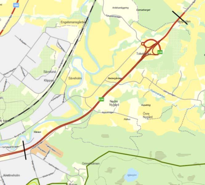 E20 Kristineholm Bälinge (del av Alingsås-Vårgårda) 3 km Projektledare: Anders Nordeman Projektet avser ombyggnad av befintlig E20 till motorväg Projektet färdigställdes våren 2017 men trafikpåsläpp