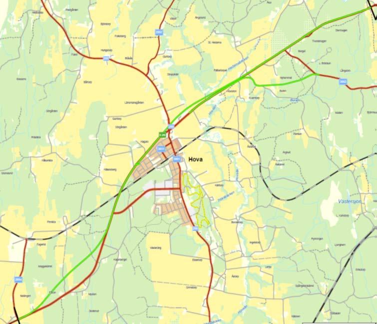 E20 Förbi Hova, 10 km Projektledare: Marita Karlsson Projektet avser ombyggnad av befintlig väg till mittseparerad landsväg, 2+2 samt 1+1.