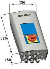 3.3 Kontrollenheter 3.3.1 Mått 950-serien 3.3.2 Funktioner Funktioner inkluderar LA- TD DSA- TD LSA- TD DLSA -TD Hålldonsknapp Stäng (hålldon) Impulsautoknapp Läpp ut (hålldon) Huvudströmbrytare