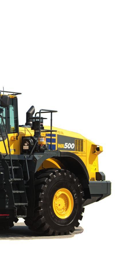 BÄTTRE BRÄNSLEEFFEKTIVITET OCH MILJÖPRESTANDA Kraftfull och miljövänlig Motor enligt EU steg IV Komatsu