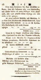 Allra sista sidan i Jonas Norbergs publicerade Inventarium öfver de machiner och modeller, som finnas vid Kongl. Modellkammaren i Stockholm, belägen uti gamla Kongshuset på k. Riddareholmen från 1779.