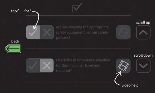 ARBETSLEDARKONTROLLER INSTÄLLNING CHECKLISTA Med checklisteinställningarna kan checklistan ställas in/ändras för att uppfyll maskinanvändningsbehoven. 1.
