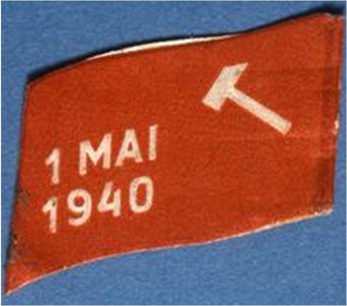 det var detta hammare-märke som användes 1938. Samhold må til 1899 1939 AFL 1.
