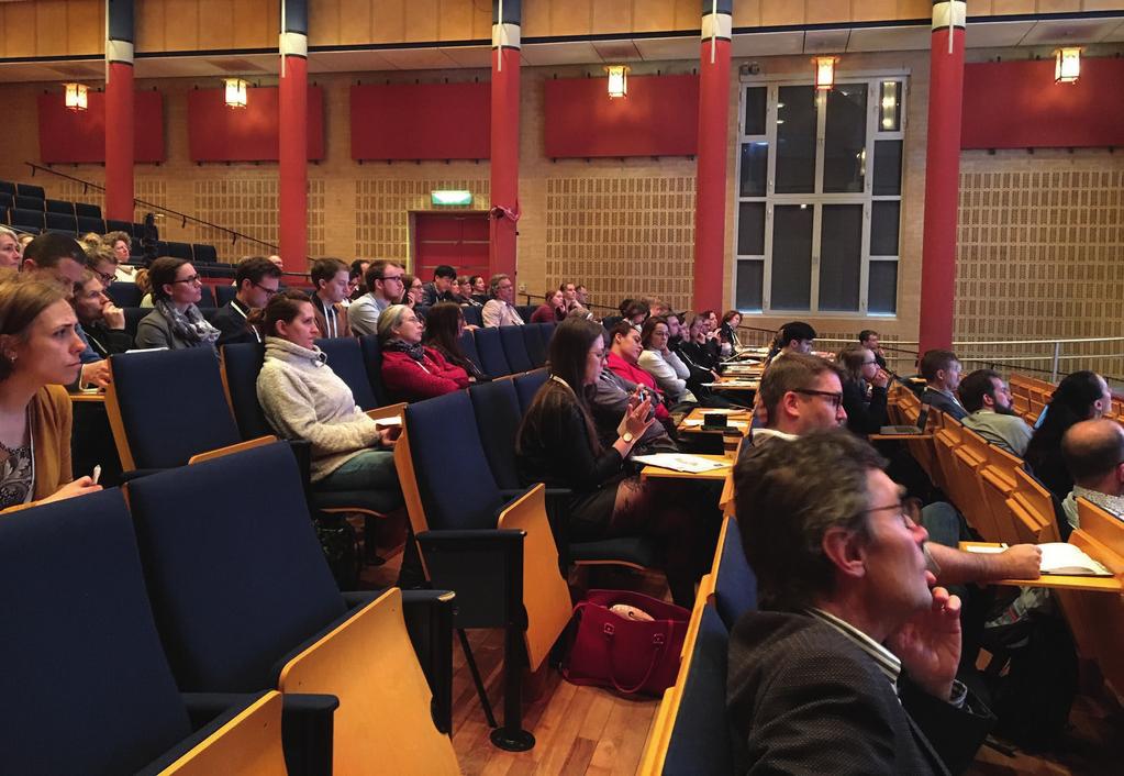 Intresserad publik. Totalt hade 130 personer från 11 länder registrerat sig för deltagande vid konferensen.