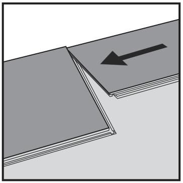 Senare, efter 3 rader, kan du enkelt placera golv mot den främre väggen med avstånd ca