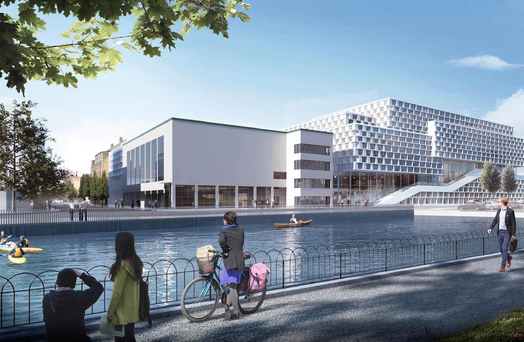 MDH bygger nytt campus Mälardalens högskolas nya campus står klart våren 2020. Den nya byggnaden med en sammanlagd yta på cirka 20 000 m 2 byggs centralt där Sporthallen och gamla Vattenpalatset låg.