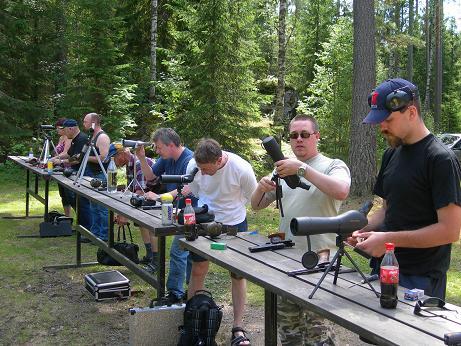 060703 På lördagen sköts klubbens första KM i pistolskytte, en tävling som är en blandning av