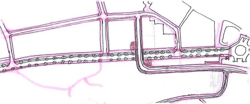 4.1.2 Cykeltrafik Cykelnät Förbindelse Önskvärd största lutning Största godtagbara lutning lutningskvalité Bedömning Cykelpendlarstråk längs med Hammarbygatan Lutning mellan 2,6 % och 0,6%.