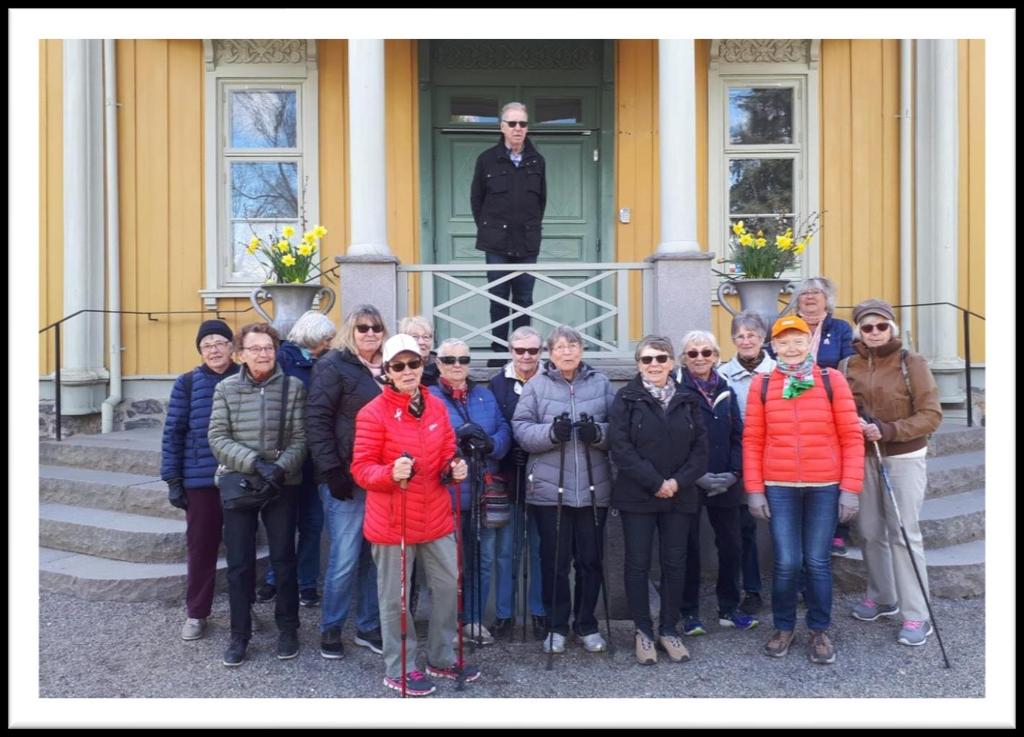 Vi var 17 st som gick 4,4 km runt Fullersta i soligt väder med lite kyliga vindar. Repetition: Stockholmsdistriktets resor: 27 29 maj Kryssning till Höga Kusten och Härnösand med Birka Cruises.