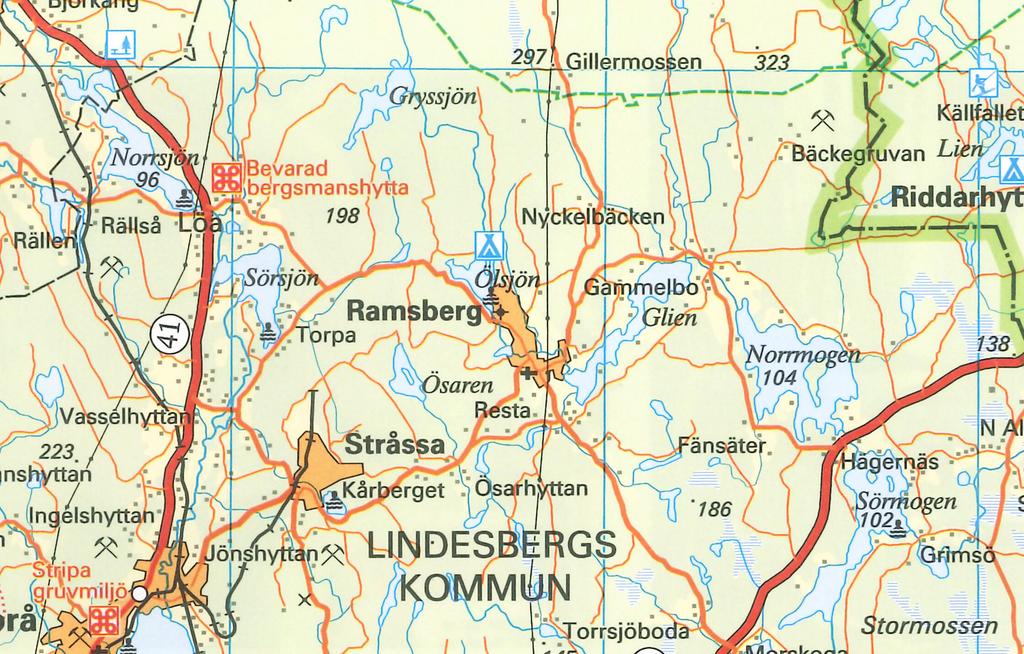 Norrsjön & Sörsjön (samt mellanliggande åsträcka, Löa). Cirka 580 hektar vattenyta invid riksväg 50. Rikligt med gädda, gös, aborre och vitfisk. Tillflödena Garhytteån och Rälsälven hyser Öring.