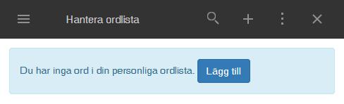 Ordboken okända ord Om ett ord inte finns med i den stora ordboken som finns i systemet kommer det aldrig att kunna taligenkännas. Om du inte får igenkänning på ett ord, prova att läsa in det igen.