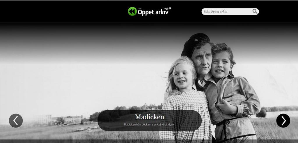 Arkivavtalslicensen 42g URL Program sända före 1 juli 2005 Avtal med Copyswede Enbart on demand Startade