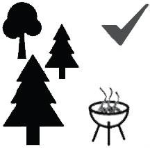 SE SÄKERHETSANVISNINGAR VARNING! Grillen blir mycket varm, flytta den inte när den är tänd. Grillen får inte användas inomhus! Använd inte alkohol eller bensin för att tända grillen.