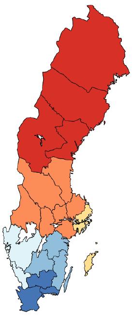 Ny statlig indelning De statliga myndigheterna har olika geografisk indelning vilket försvårar samverkan mellan myndigheterna samt även samverkan med regioner, landsting och kommuner.