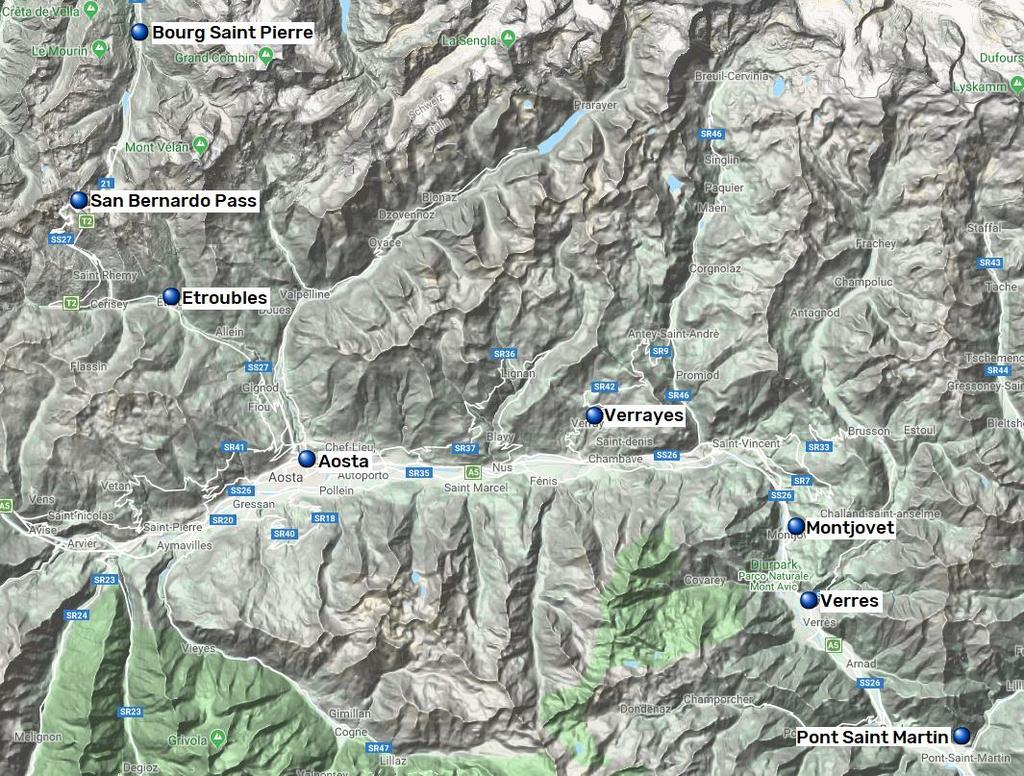 Via Francigena, Bourg Saint Pierre Pont San Martin, 8 nätter 9(9) Via Francigena genom Italien Omnes viae Romam perducunt, alla vägar bär till Rom är en gammal devis som under medeltiden inte var