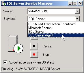 6.6 Starta SQL Server Agent För att jobb skall kunna utföras måste SQL